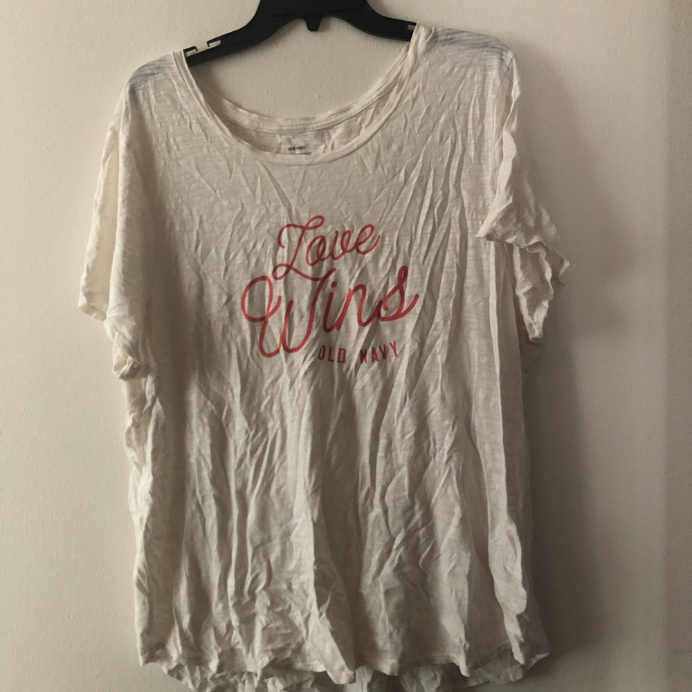 Old Navy “Love Wins” short sleeved t-shirt